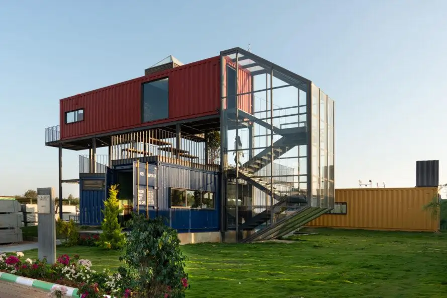 Art Studio Office Made from Old Shipping Container