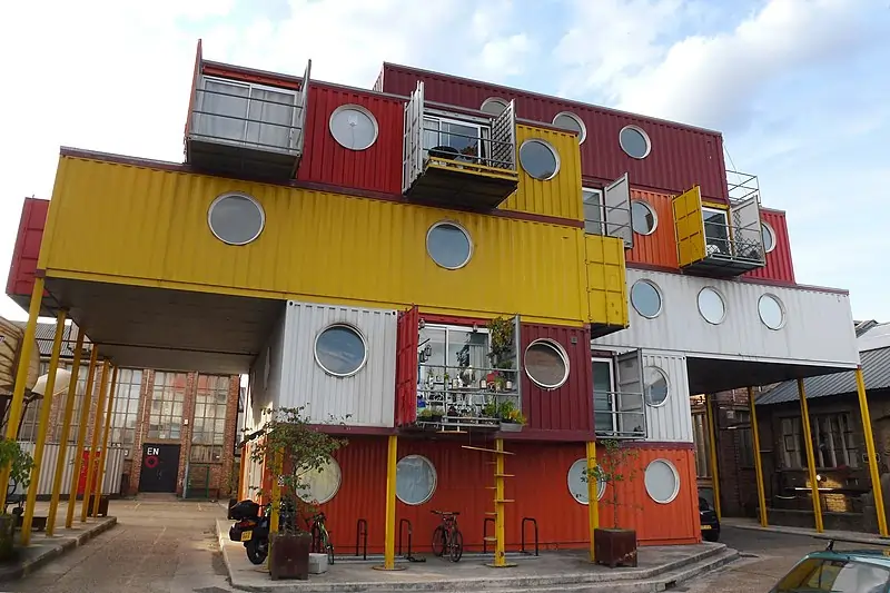 Container City Using Old Shipping Container